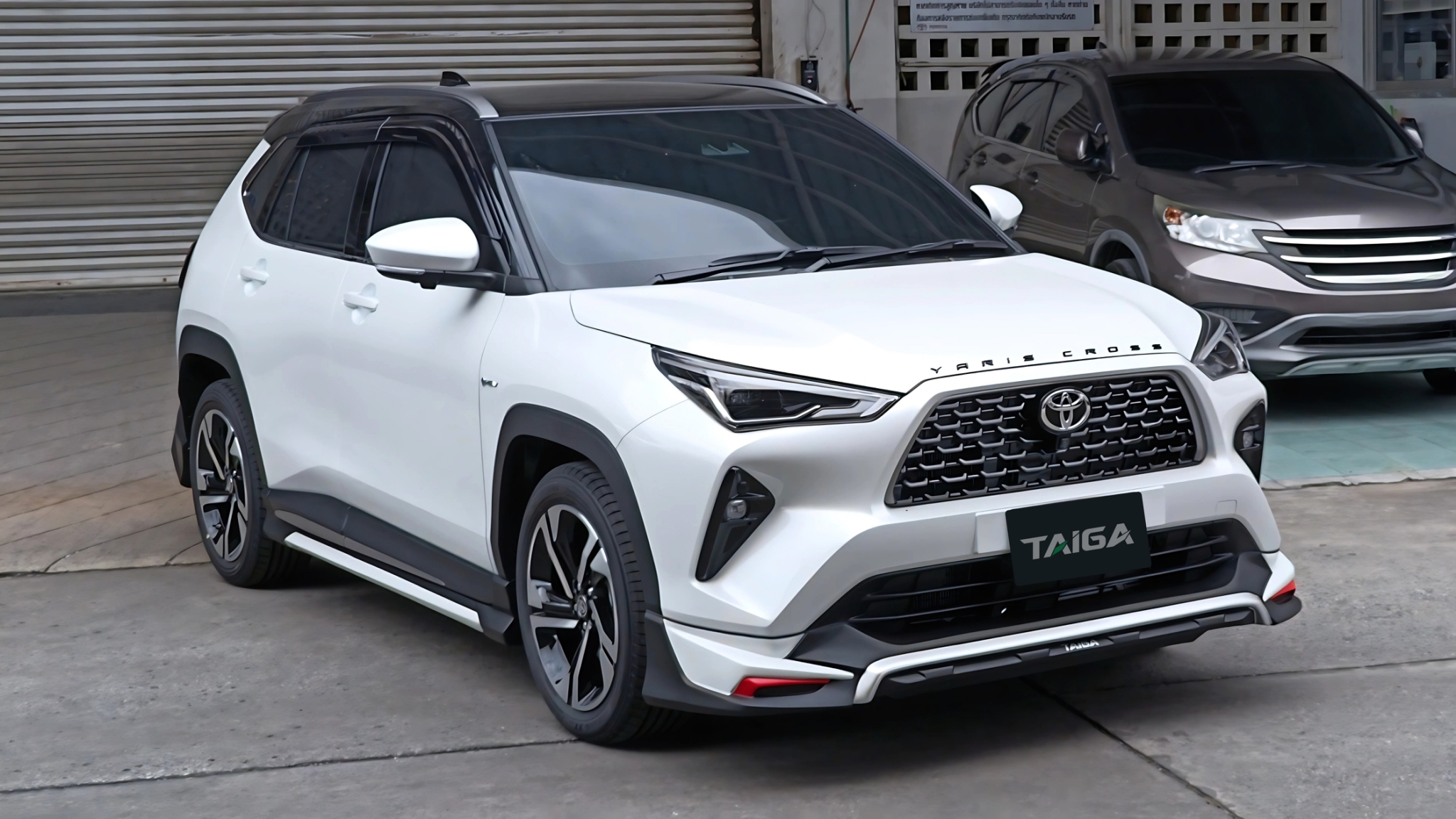 ชุดแต่งรถ-สเกิร์ต-อุปกรณ์แต่งรถ New Toyota Yaris Cross 2023-2025 ทรง Taiga
