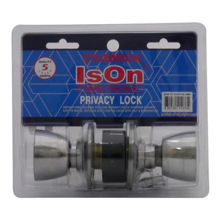 ลูกบิดห้องน้ำ ISEO 8588SP-BK หัวแชมเปญ SS น้ำหนักเบา ติดตั้งง่าย