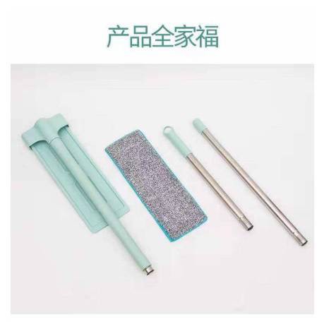 ไม้ถูพื้นแบบรีดน้ำและฝุ่นผงในตัว ไม้ถูพื้น พร้อมผ้า 2 ผืน ถูง่ายสบายมือ ไม้ถูพื้นหัวแบน หมุนได้ถึง 360องศา