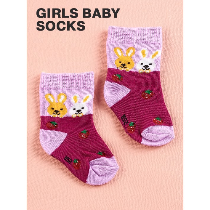 !!สินค้าขายดี!! ถุงเท้าเด็กเล็ก ถุงเท้าเด็กผู้หญิงลายการ์ตูน Girls Socks