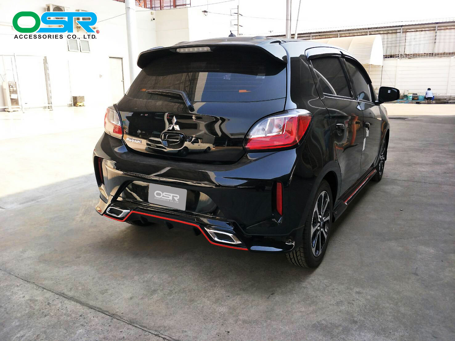 ชุดแต่งรถ สเกิร์ต-สปอยเลอร์ New Mitsubishi Mirage 2020 ทรง SR-Limited By OSR