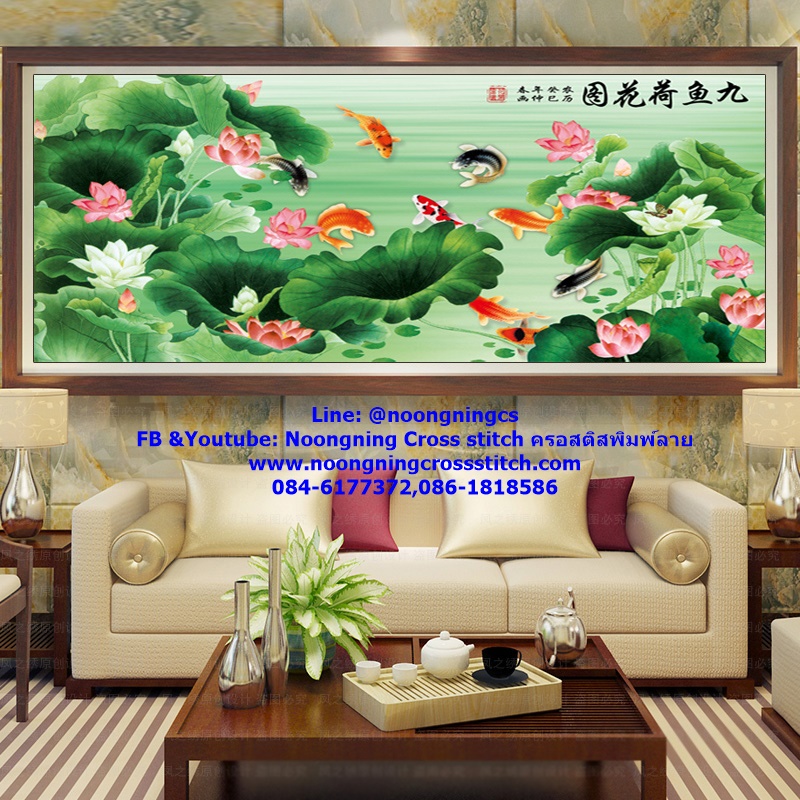 เจ้าแม่กวนอิม ครอสติสคริสตัล Diamond painting โมเสก ภาพติดเพชร งานฝีมือทำที่บ้าน DIY