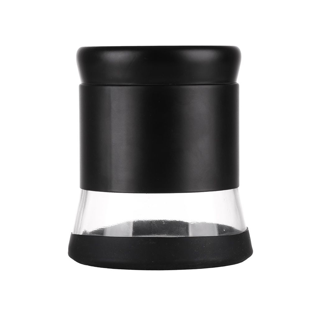 ขวดโหลแก้วกลมฝาเกลียว S สีดำ CANISTER GLASS ROUND LID S BLACK