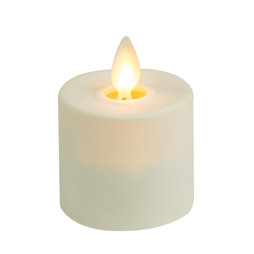 ธูปไฟฟ้า เทียนไฟฟ้า ธูปเทียนไฟฟ้า LED หลอดเทียน LED เทียนชาร์จ 2 ชิ้น WHITE CLAIRE