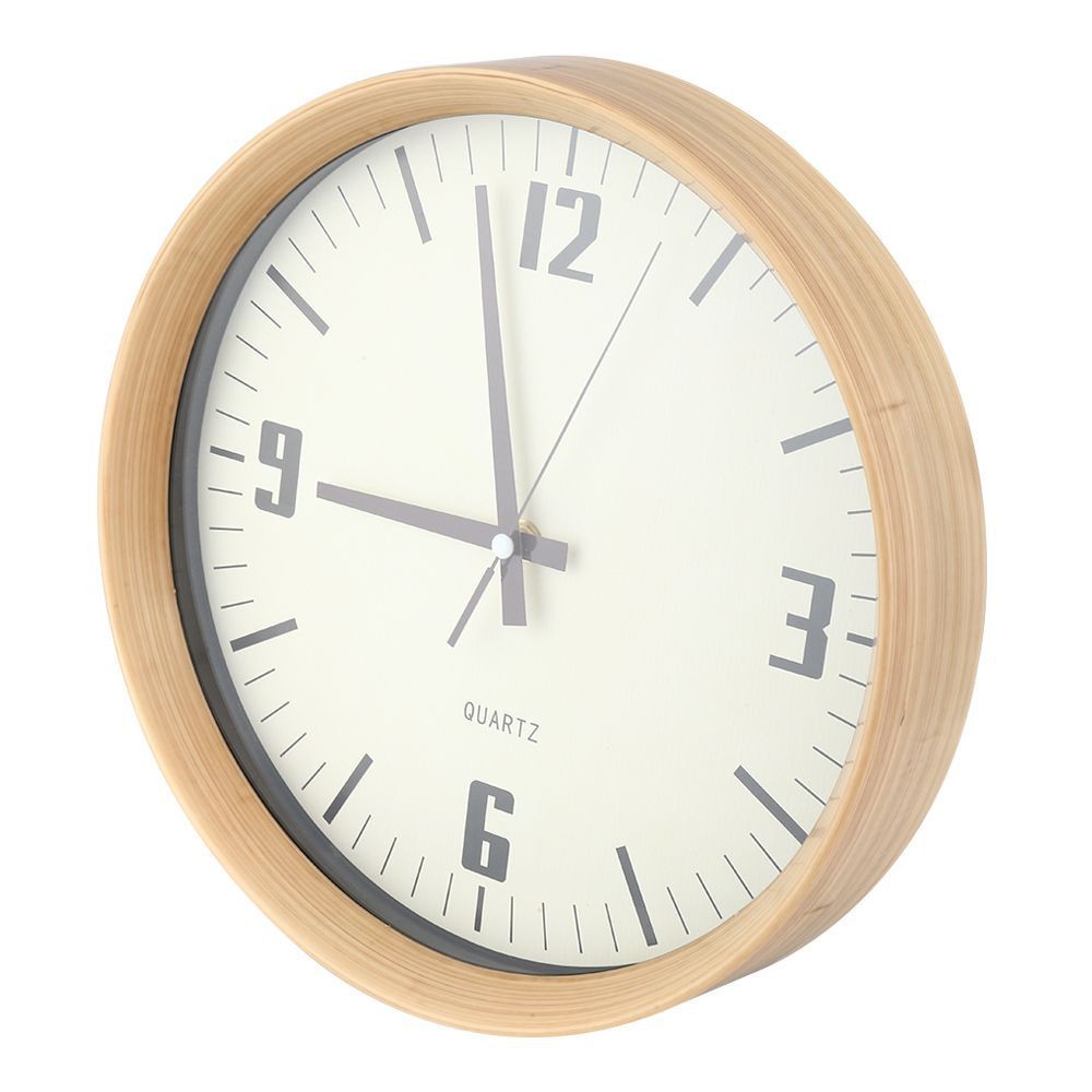 นาฬิกาแขวน HOME LIVING STYLE MOKUSEI 12 นิ้ว สีน้ำตาล นาฬิกา