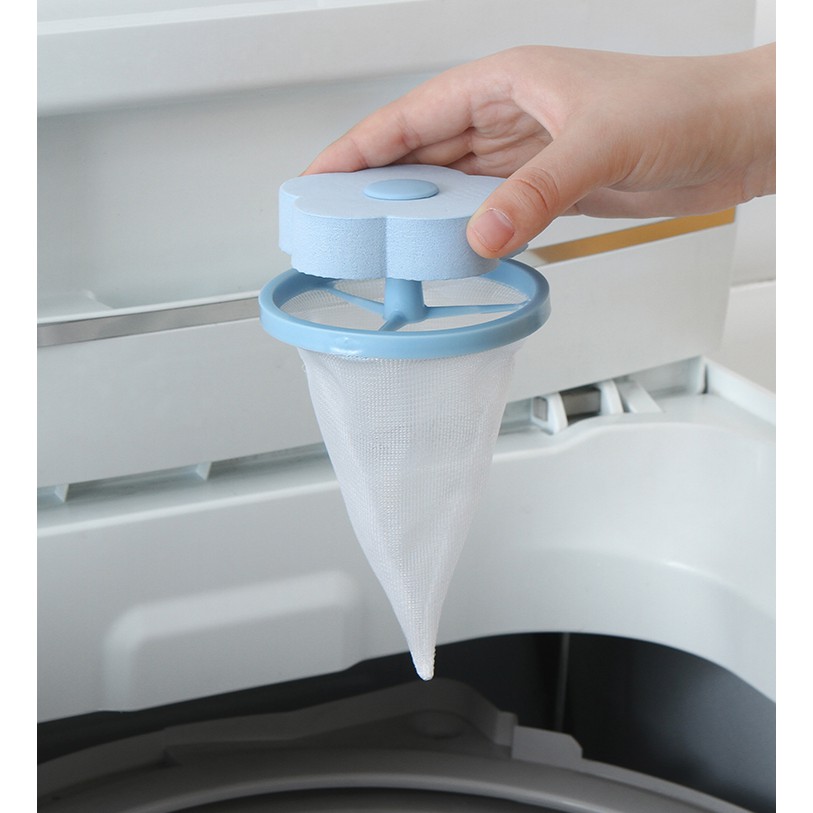 ตาข่ายดอกไม้ กรองขนแมว กรองขนสัตว์ กรองฝุ่น [สำหรับเครื่องซักผ้าฝาบน]