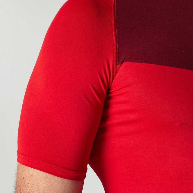 ✅Kipsta เสื้อรองในแขนสั้นระบายอากาศได้ดี สำหรับผู้ใหญ่ เสื้อรัดกล้วมเนื้อแขนสั้น