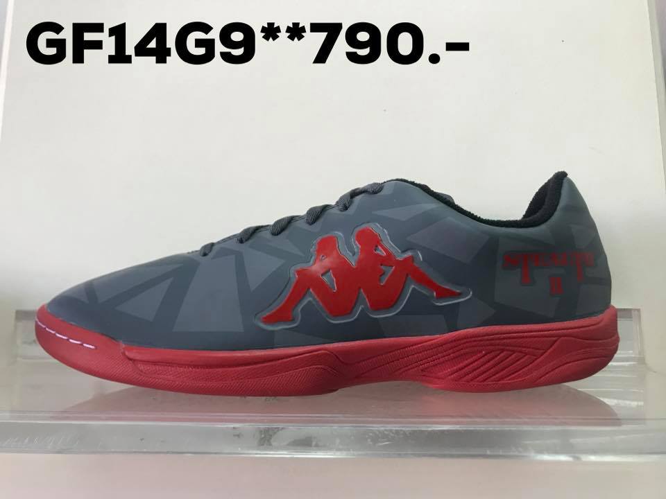 KAPPA รองเท้าฟุตซอล รหัส GV14G9 สีเทาแดง เบอร์ 39-44