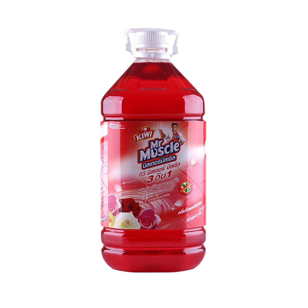 น้ำยาถูพื้น KIWI MR.MUSCLE โรแมนติกโรส 5.2 ลิตร LIQUID CLEANING FLOOR KIWI MR.MUSCLE ROMANTIC ROSE 5.2L