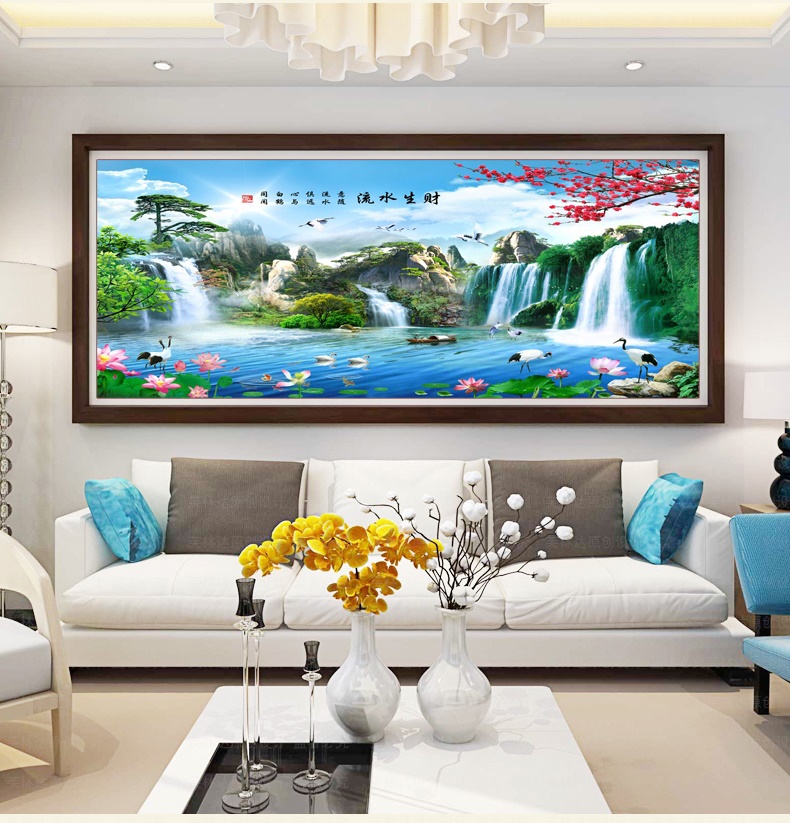 มั่นคง ก้าวหน้า ชุดปักครอสติส พิมพ์ลาย ครอสติสจีน งานฝีมือทำที่บ้าน DIY