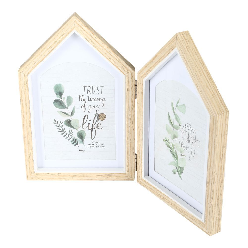 กรอบรูป HOME LIVING STYLE TWIN 4X6 นิ้ว สีเบจ กรอบรูป