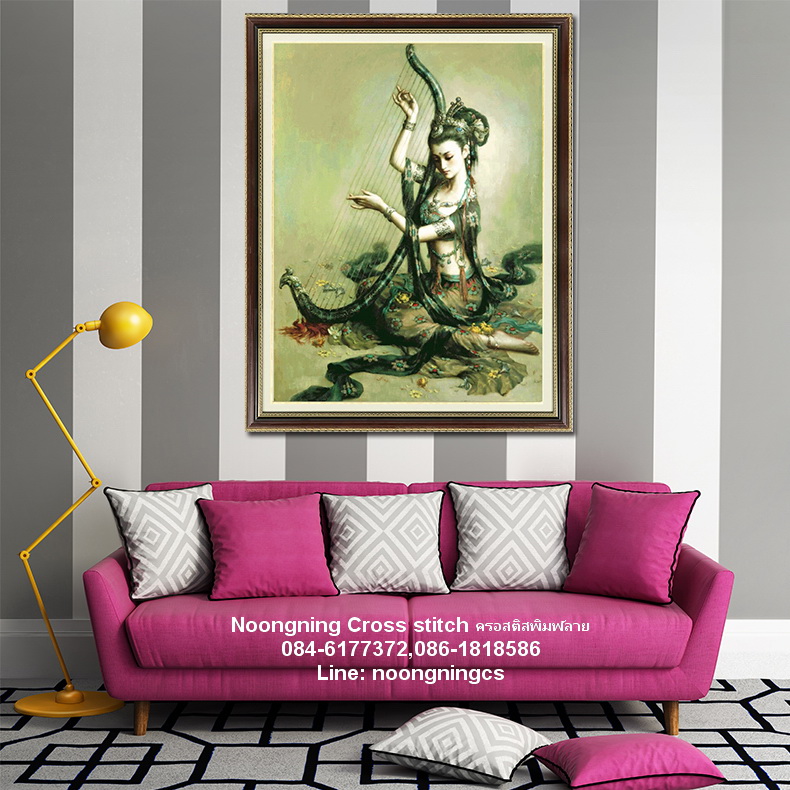 นาฬิกาการ์ตูน ชุดปักครอสติช พิมพ์ลาย ครอสติสจีน งานฝีมือ DIY