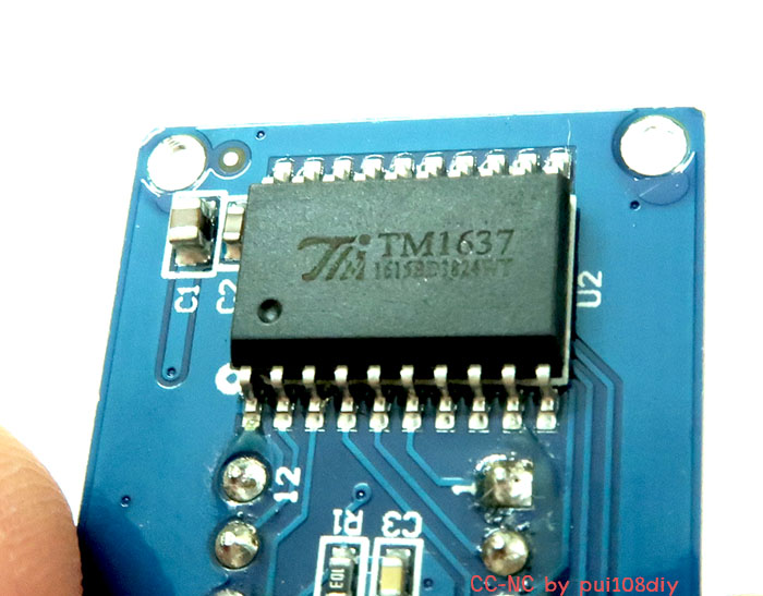 ไอซี tm1637 บน 7segment module