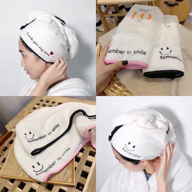 🔥พร้อมส่ง🔥ผ้าเช็ดผมนาโน