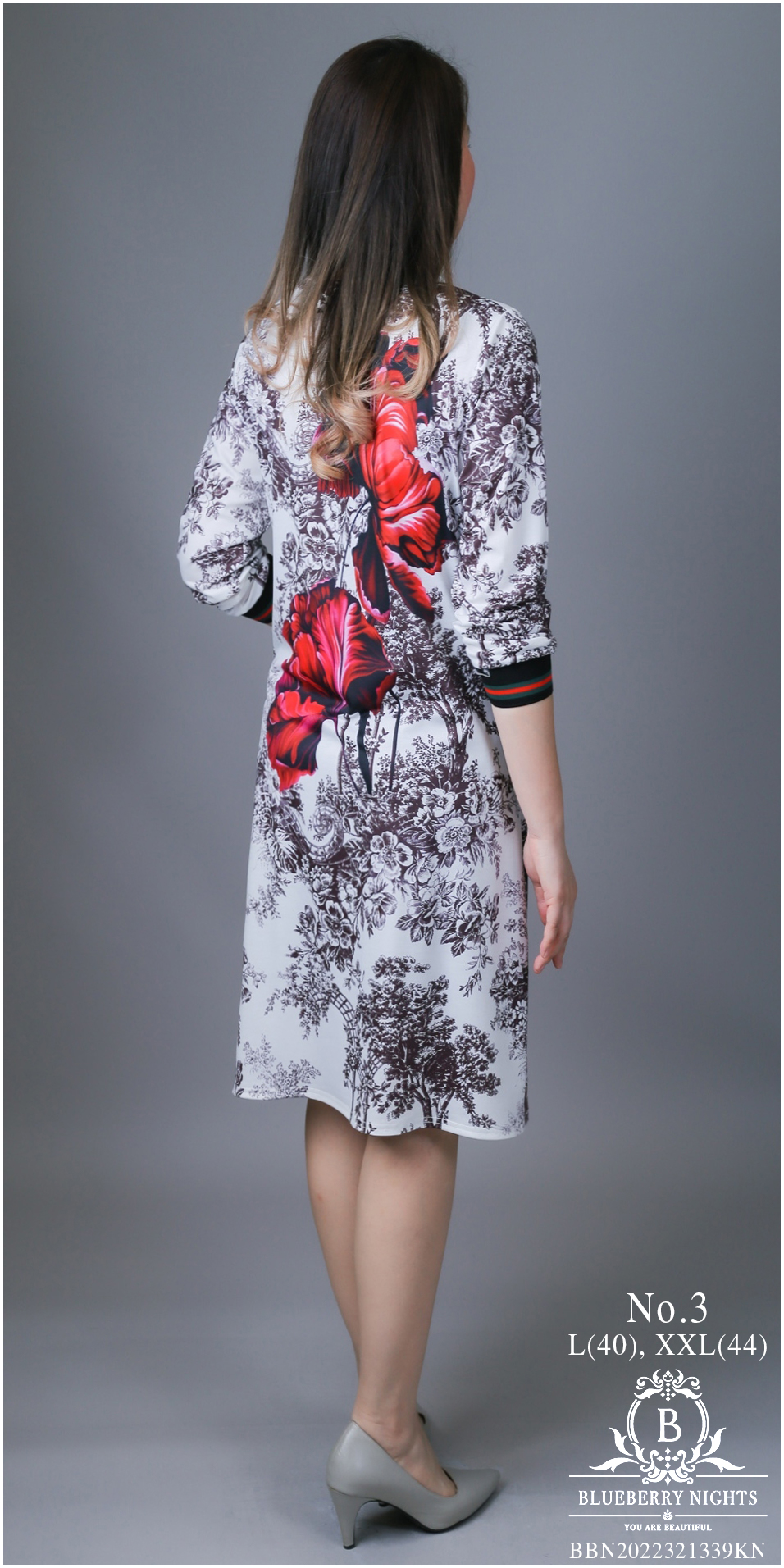 SaLe++14100 เดรสทีเชิ้ตผ้ายืดโพลีเอสเตอร์ผสมเนื้อนุ่มเกรดพรีเมี่ยม ตัดเย็บสวยเนี้ยบสไตล์แบรนด์เนมสุดหรู แพทเทิร์นเสื้อคอกลมแขนยาวปลายแขนยางยืด ช่วงเอวเย็บม้วนเกลียวช่วยอำพรางพุง #ซ่อนพุง ให้ดู #ผอมมีเอว ค่ะ พิมพ์ลายสีคมชัดสวยเป๊ะ ใส่สวยได้ทุกๆโอกาส หรูหรา