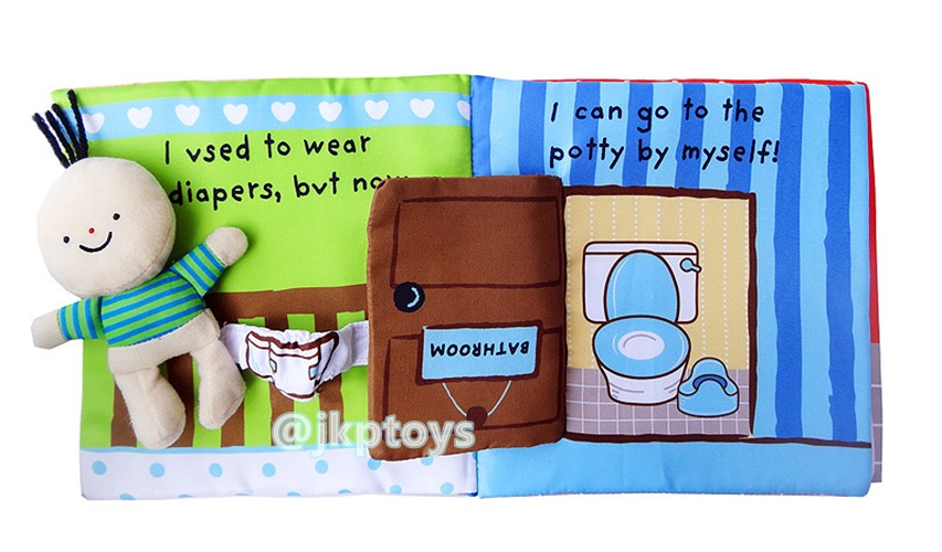 เซตหนังสือผ้าเสริมพัฒนาการ It's Bath Time + It's Potty Time