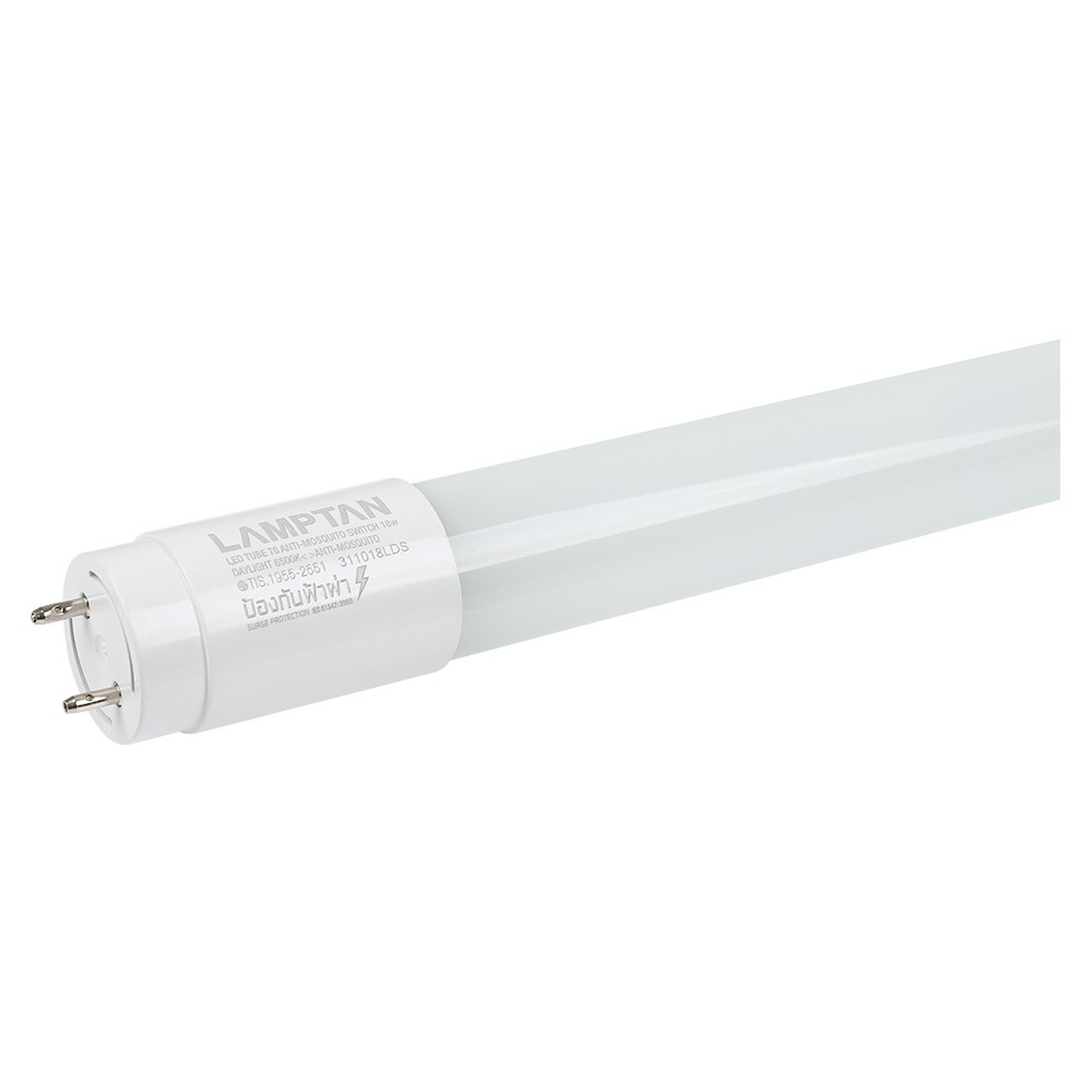 หลอด LED ยาว TUBE ANTI MOSQUITO T8 18 วัตต์ DAYLIGHT LAMPTAN หลอดไฟภายในบ้านเอนกประสงค์