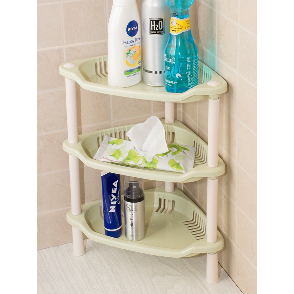!!สินค้าขายดี!! ชั้นวางของแบบเข้ามุมในห้องน้ำ ชั้นวางแชมพู Bathroom Corner Shelf