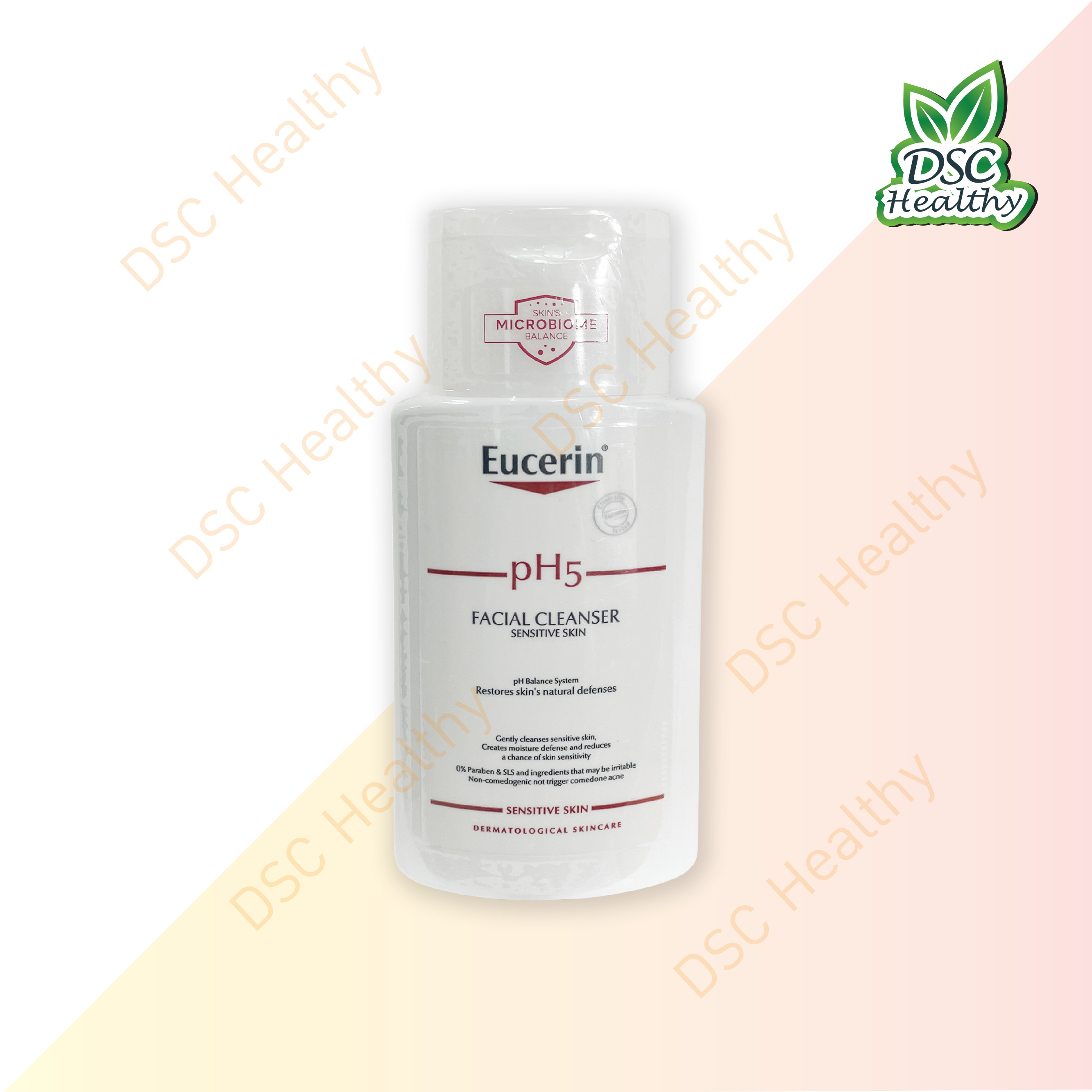 Eucerin pH5 FACIAL CLEANSER SENSITIVE SKIN pH balance System Restores skin's natural defenses 100ml
