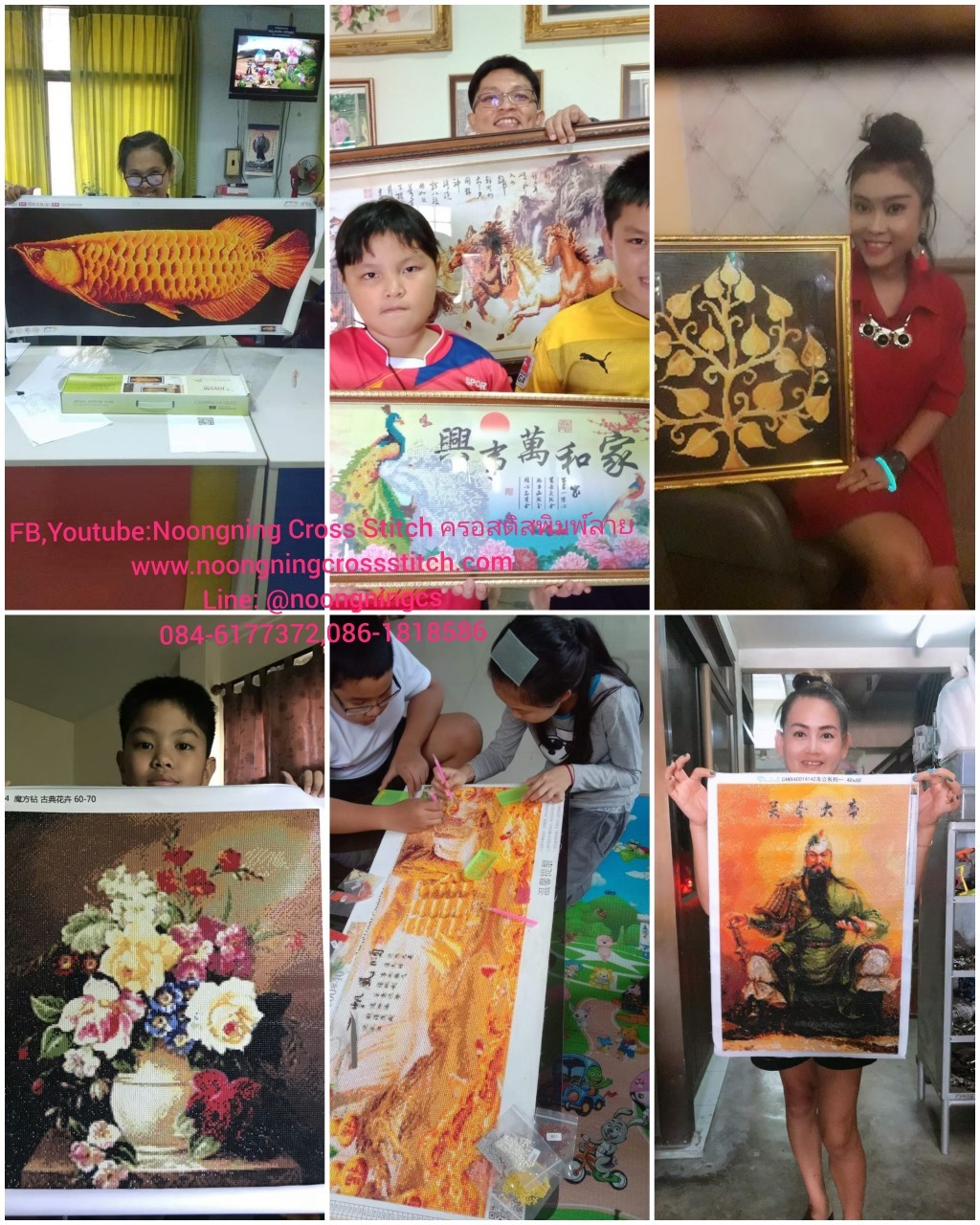 นกยูงคู่มงคล ครอสติสคริสตัล Diamond painting โมเสก ภาพติดเพชร งานฝีมือทำที่บ้าน DIY