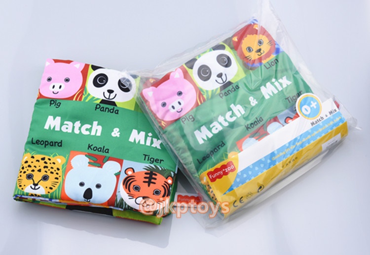 หนังสือผ้า Funny Zoo - Match & Mix