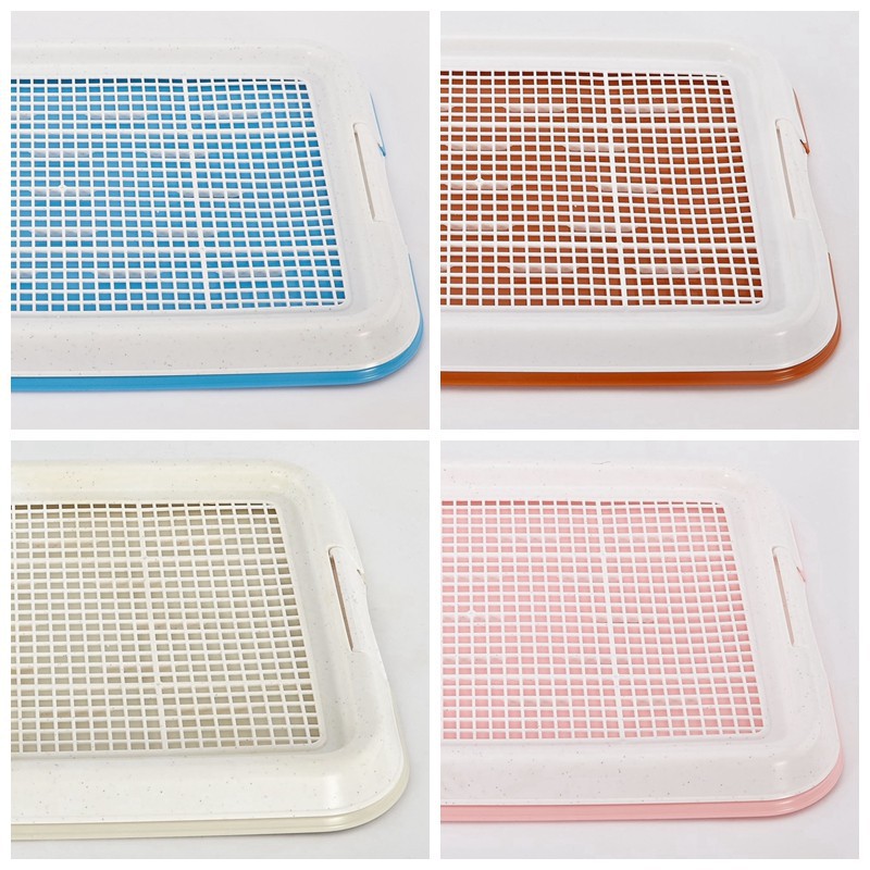 Boqi Factory ห้องน้ำสุนัข แผ่นรองฉี่สุนัข ถาดรองฉี่สุนัข ถาดรองฉี่สุนัข 2 ชั้น CF-T1