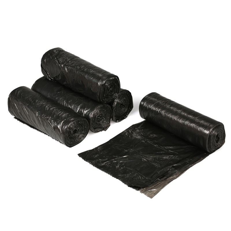 ถุงขยะ ถุงขยะเหนียว 45x50นิ้ว สีดำ จุได้เยอะ ใช้ในครัว บ้าน ฉีกง่าย 1แพ็ค มี5ม้วน (100ใบ) garbage bags