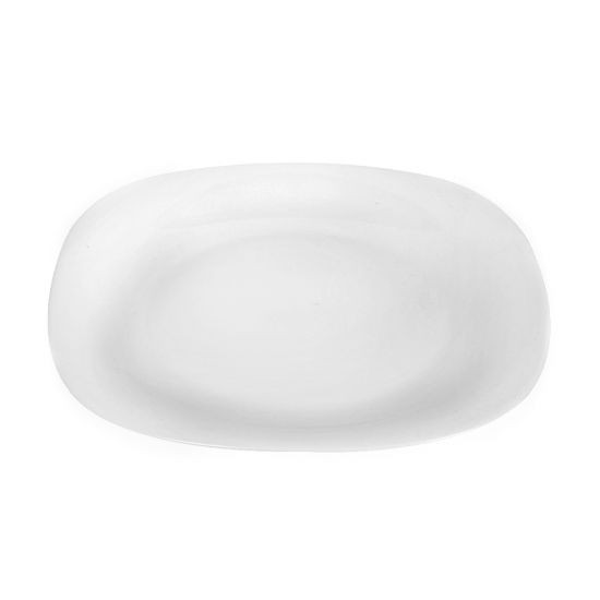 KASSA HOME จานตื้นทรงเหลี่ยม รุ่น NFP115W ขนาด 11.5 นิ้ว สีขาว เหมาะสำหรับใช้งานทั้งในบ้านและร้านอาหาร