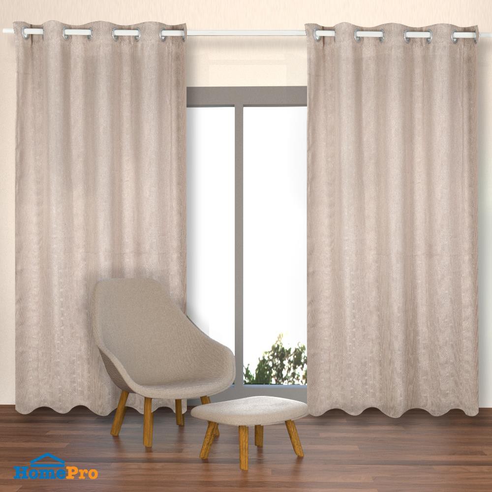ผ้าม่าน EYELET CHILD FREEDOM STYLE DAJONG UV 135X220 ซม. สีน้ำตาล ผ้าม่านประตู CURTAIN ผ้าม่านและมู่ลี่