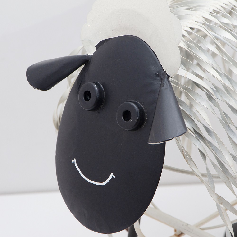 U-RO DECOR เครื่องประดับตกแต่งสวน รุ่น SHEEP (เเกะน้อย) - สีขาว/ดำ