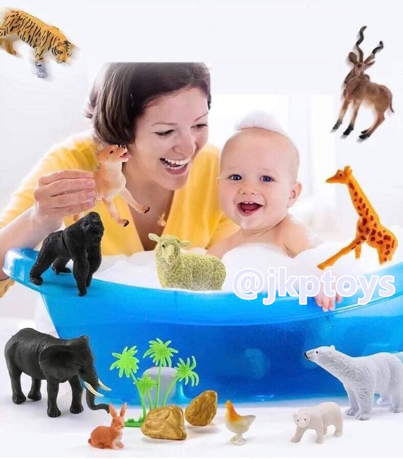 โมเดลสัตว์ ในกล่องฝาปิด