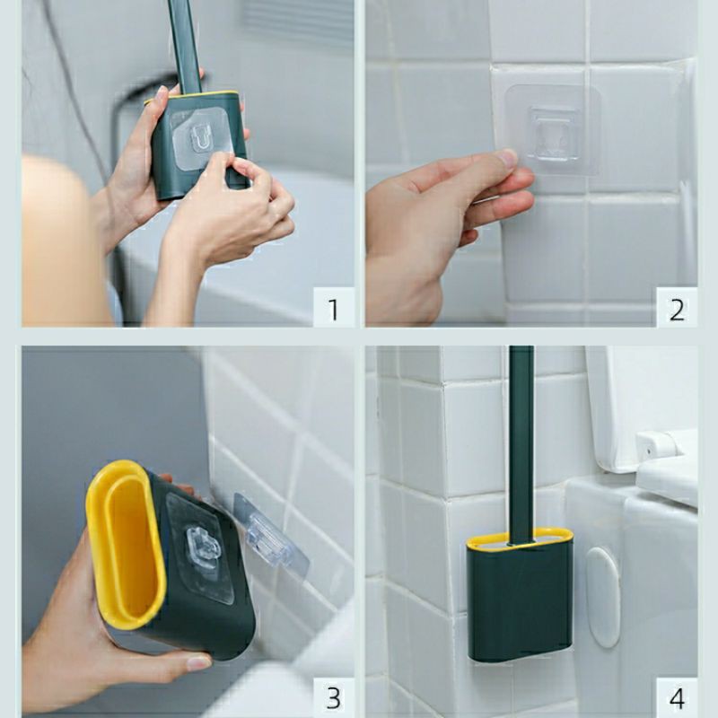 🥳NEW 609+แปรงขัดห้องน้ำ แปรงล้างห้องน้ำ แปรงขัดส้วม ที่ขัดห้องน้ำ ทำความสะอาดห้องน้ำ ที่ขัดส้วม พร้อมที่เก็บ ไม่เจาะผนัง