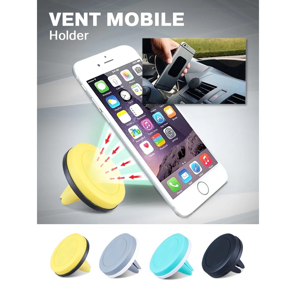 !!สินค้าขายดี!! แท่นวางมือถือติดช่องแอร์ ที่วางมือถือ Vent Mobile Holder