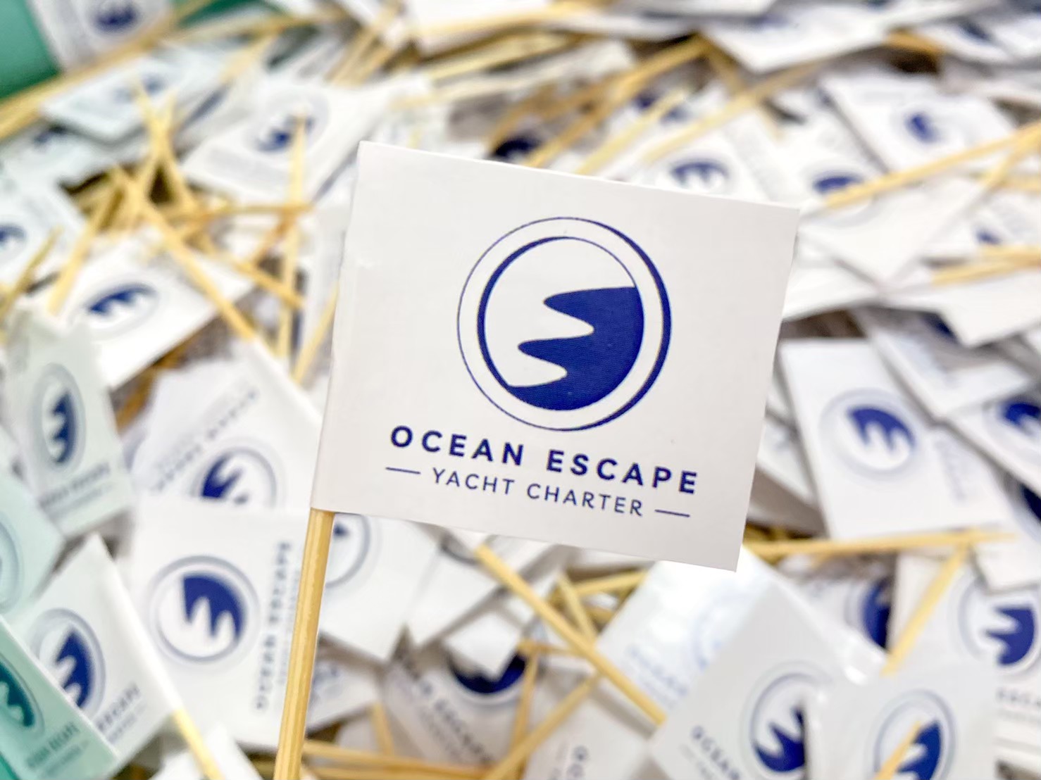 FOOD FLAG ธงปักอาหารก้าน 6.5 cm (ค็อกเทล)ไดคัทมาตราฐาน