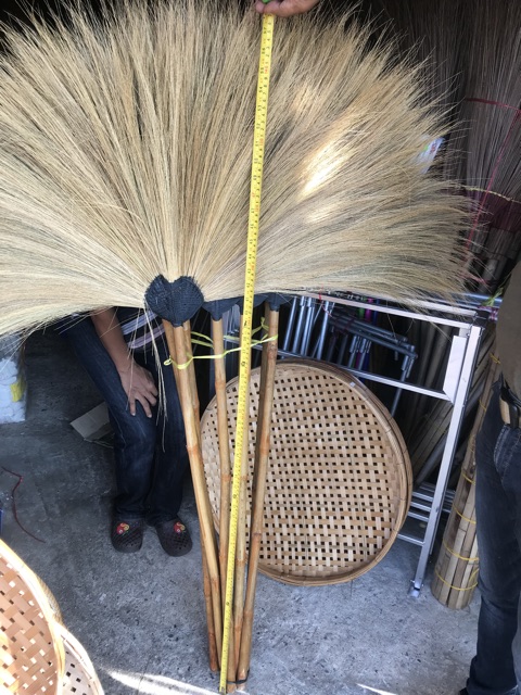 ไม้กวาดดอกหญ้า ไม้กวาด ไม้กวาดบ้าน ‼️อย่างหนา‼️