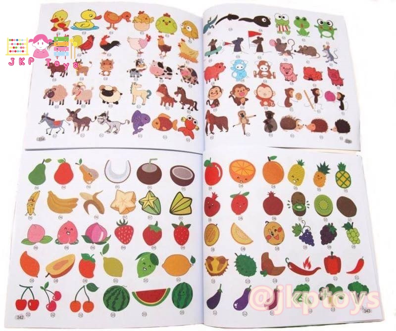 สมุดฝึกหัดวาดภาพระบายสี 8,000 รูป