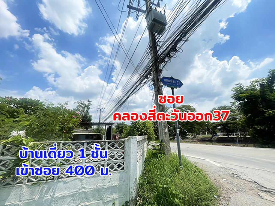 ขายบ้านเดี่ยว 1 ชั้น ถนนคลองสี่ตะวันออก37 คลองหลวง ปทุมธานี