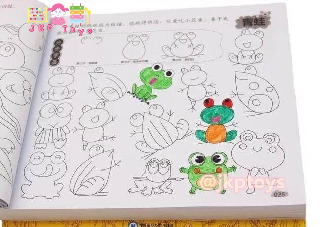 สมุดฝึกหัดวาดภาพระบายสี 8,000 รูป