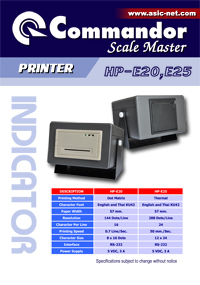 HP-E20/E25 Printer for Weighing Scale