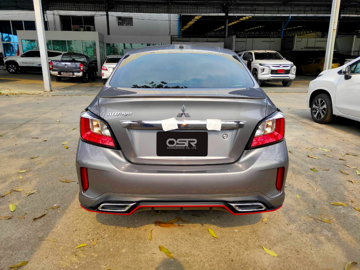 ชุดแต่งรถ สเกิร์ต-สปอยเลอร์ New Mitsubishi Attrage 2020 ทรง SR-Limited By OSR