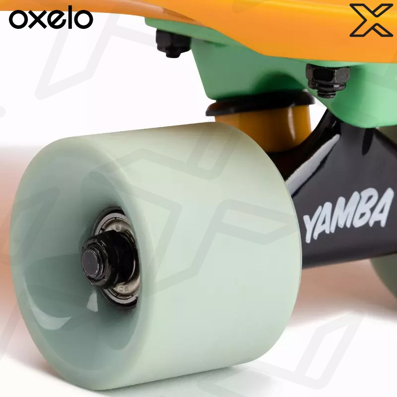 OXELO สเก็ตบอร์ดครุยเซอร์รุ่น Yamba 100 (สีเหลือง/เขียว)