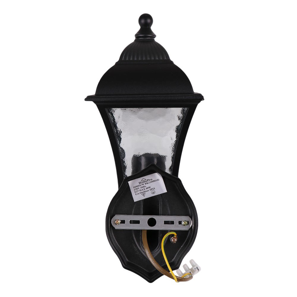 ไฟกิ่งนอก CARINI 16005S-W อะลูมิเนียม/แก้ว คลาสสิค สีดำ ไฟตกแต่งสวน ไฟภายนอก