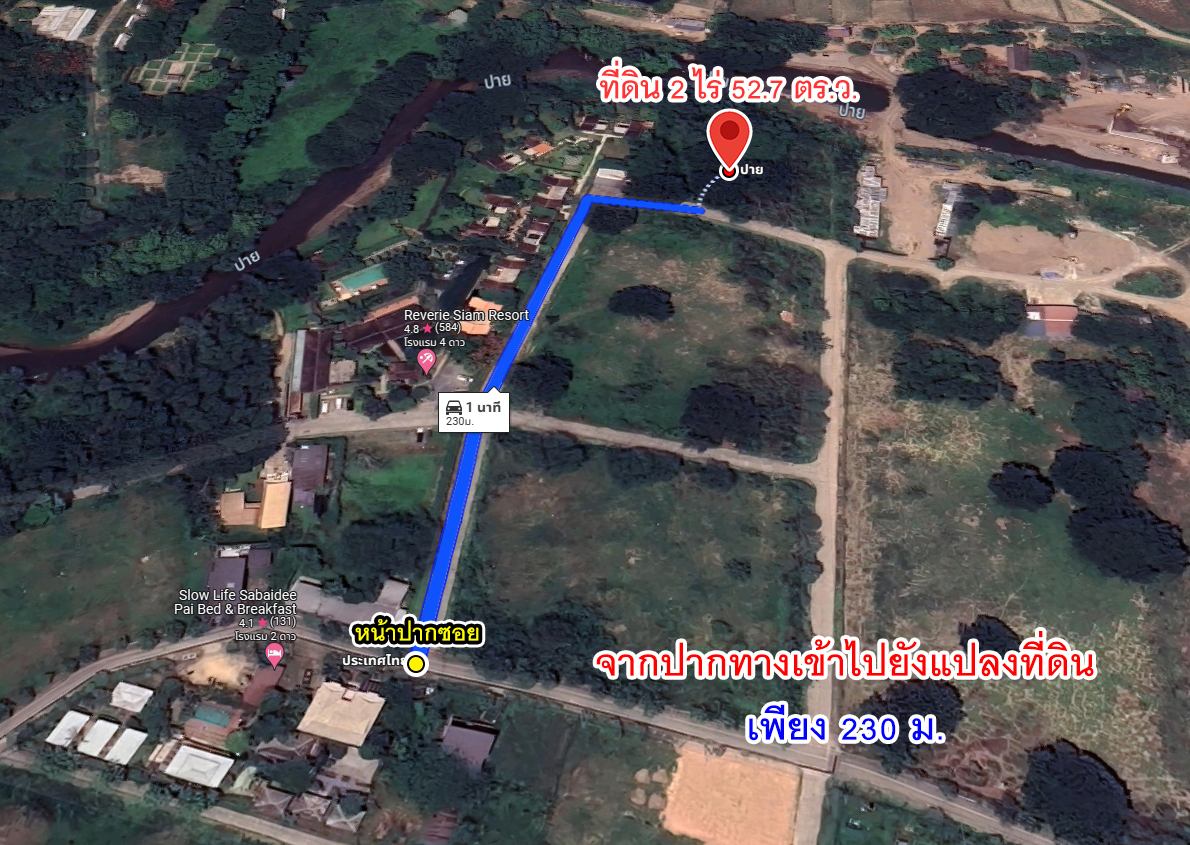 74289-ขายที่ดิน เวียงใต้ ปาย แม่ฮ่องสอน