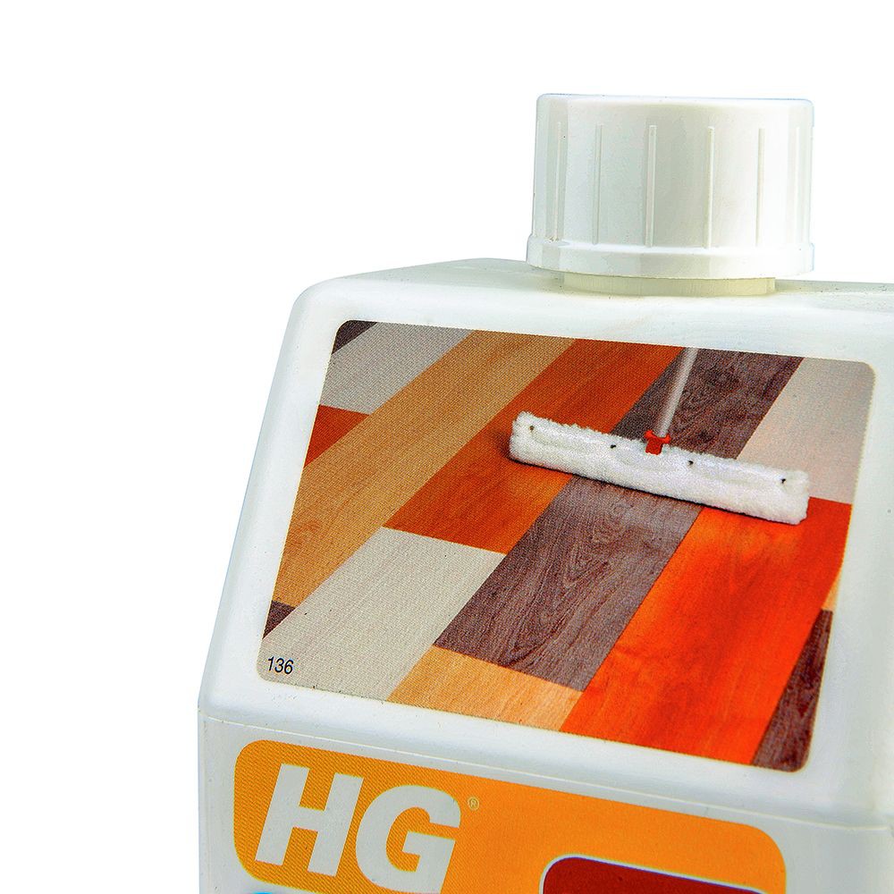 น้ำยาเคลือบเงาพื้นลามิเนต HG 1 ลิตร CLEAN&POLISH LAMINATE 1L HG