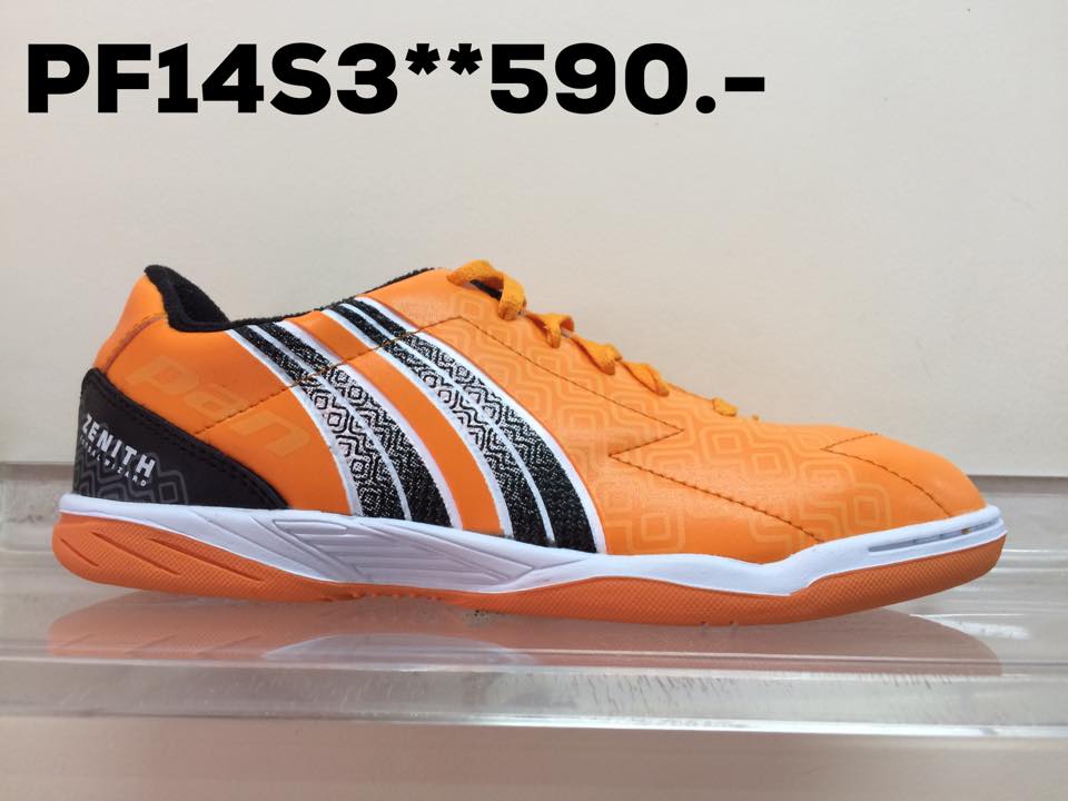PAN รองเท้าฟุตซอลเด็ก รุ่น PF14S3 สีส้มดำ เบอร์ 32-38