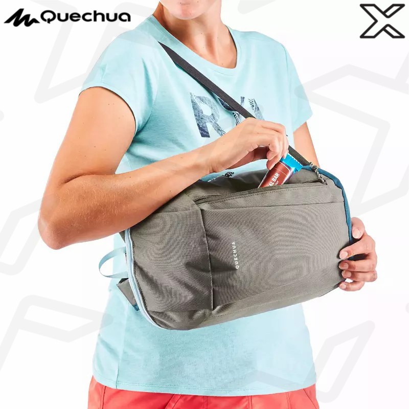 QUECHUA เป้สะพายหลังรุ่น NH100 ขนาด 10 ลิตร (สีกากี)
