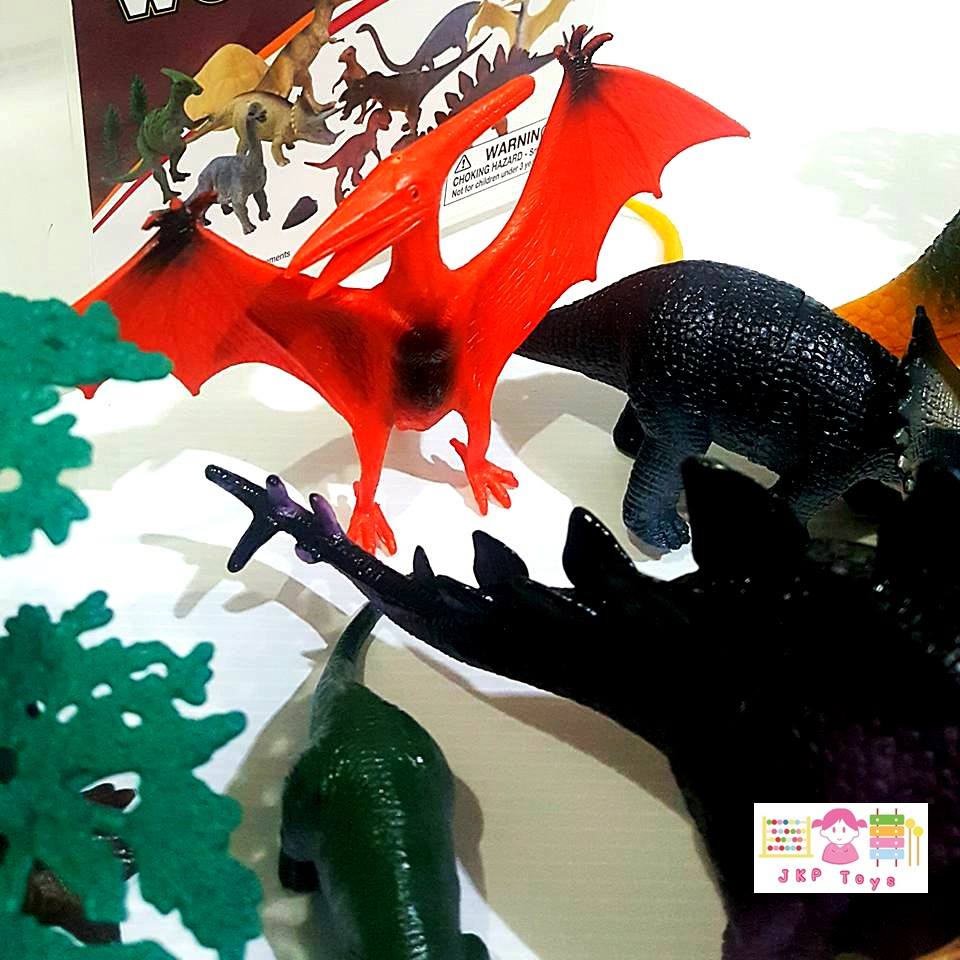 โมเดลพลาสติกเกรดดี ลายไดโนเสาร์ จำนวน 25 ชิ้น