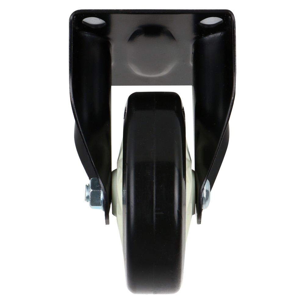 อะไหล่ เฟอร์นิเจอร์ ลูกล้อแป้นตายPU FITT 623125 5นิ้ว สีดำ FIXED PLATE CASTER WHEEL FITT 623125 5" BLACK