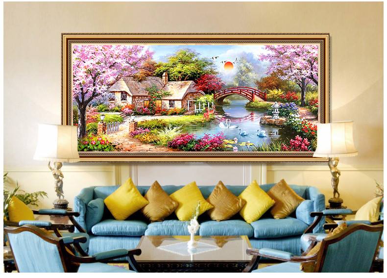 สัตว์ป่าน่ารักๆ ครอสติสคริสตัล Diamond painting โมเสก ภาพติดเพชร งานฝีมือทำที่บ้าน DIY