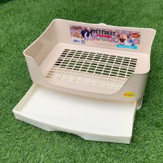 Shobi ห้องน้ำสำหรับสัตว์เลี้ยง มีลิ้นชัก ขนาด 40cm.×29cm×16cm,